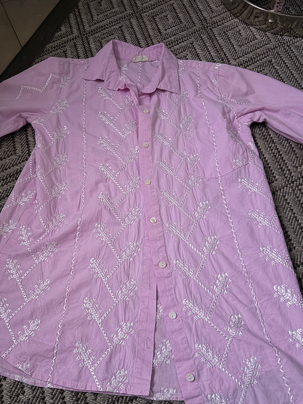 Julia Amory husband shirt dress